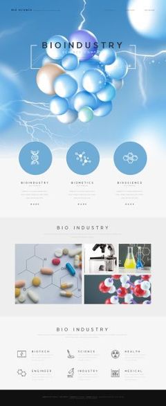 生物科技研發基因藥物實驗醫療網頁